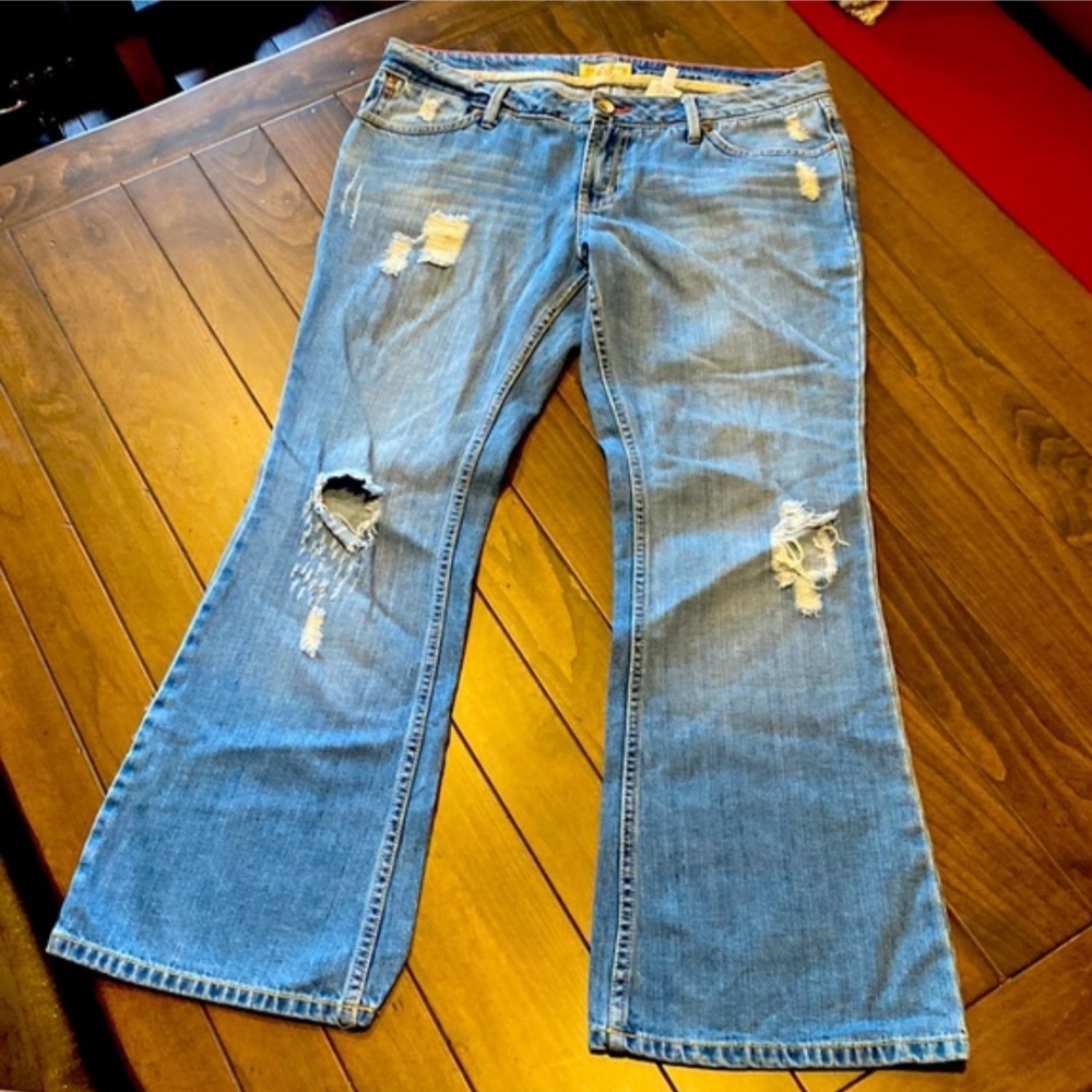 Distressed Blue Jeans for Women